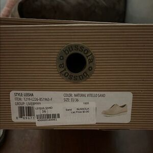 Bussola Leisha Natural Sand Slip-Ons